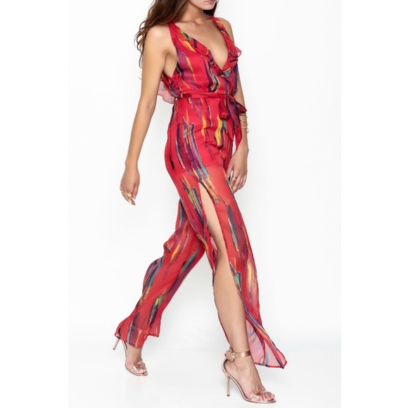 Luxxel Other - LUXXEL Red Romper NWT